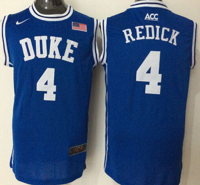 NCAA Men Duke Blue Devils #4 Redick blue->ncaa teams->NCAA Jersey